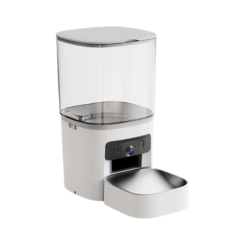 MAS-3007 Smart kjæledyrmater med dobbel linse med 6L gjennomsiktig trakt